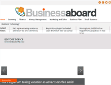 Tablet Screenshot of businessaboard.com
